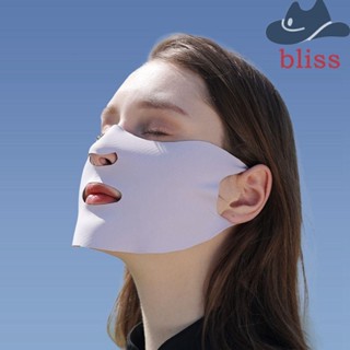 Bliss หน้ากาก ขี่จักรยาน กอล์ฟ กีฬา ผ้าพันคอ สีพื้น สําหรับผู้ชาย ผู้หญิง ผ้าไหม ผ้าพันคอเดินป่า สําหรับผู้หญิง กันแดด ผ้าคลุมหน้า