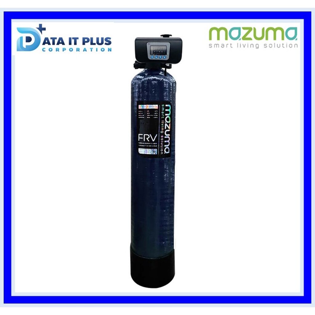 mazuma-เครื่องกรองน้ำใช้แบบถังไฟเบอร์กลาส-รุ่น-b19-db-auto-flow-rs20l-ถังเกลือ-sat100-จัดฟรีแบบส่งพ