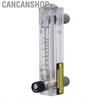 Cancanshop Flowmeter Panel Type Acrylic Transparent Adjustable Fluid Meter For