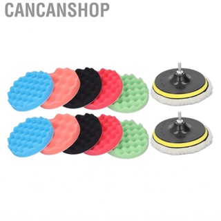 Cancanshop 2Set Polishing Sponge 6in 5 Colors Pad with Electric Drill Connecting Rod