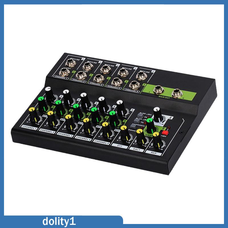 dolity1-เครื่องผสมเสียงสตูดิโอ-คอนโซลผสมเสียง-10-ช่องสัญญาณ-ควบคุมเสียง-สําหรับดีเจ-บันทึกเสียง