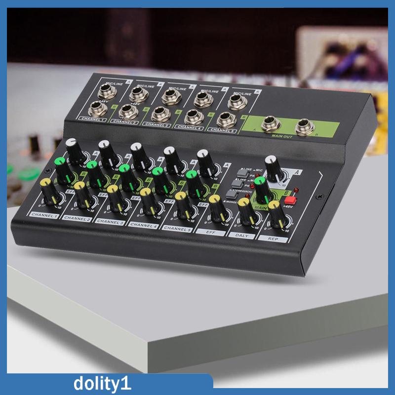 dolity1-เครื่องผสมเสียงสตูดิโอ-คอนโซลผสมเสียง-10-ช่องสัญญาณ-ควบคุมเสียง-สําหรับดีเจ-บันทึกเสียง