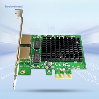 [ElectronicMall01.th] การ์ดเครือข่ายอีเธอร์เน็ต PCIe X1 RJ45 พอร์ตคู่ สําหรับคอมพิวเตอร์ PC