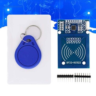 [ElectronicMall01.th] ชุดโมดูล RFID RC522 MFRC-522 RFID IC ไร้สาย ใช้งานง่าย ขนาดกะทัดรัด