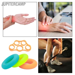 JUPITERCAMP ซิลิโคน Hand Grip Strengthener ผสมสีล้างทำความสะอาดได้แบบพกพา Finger Stretcher Exerciser ขนาดเล็ก