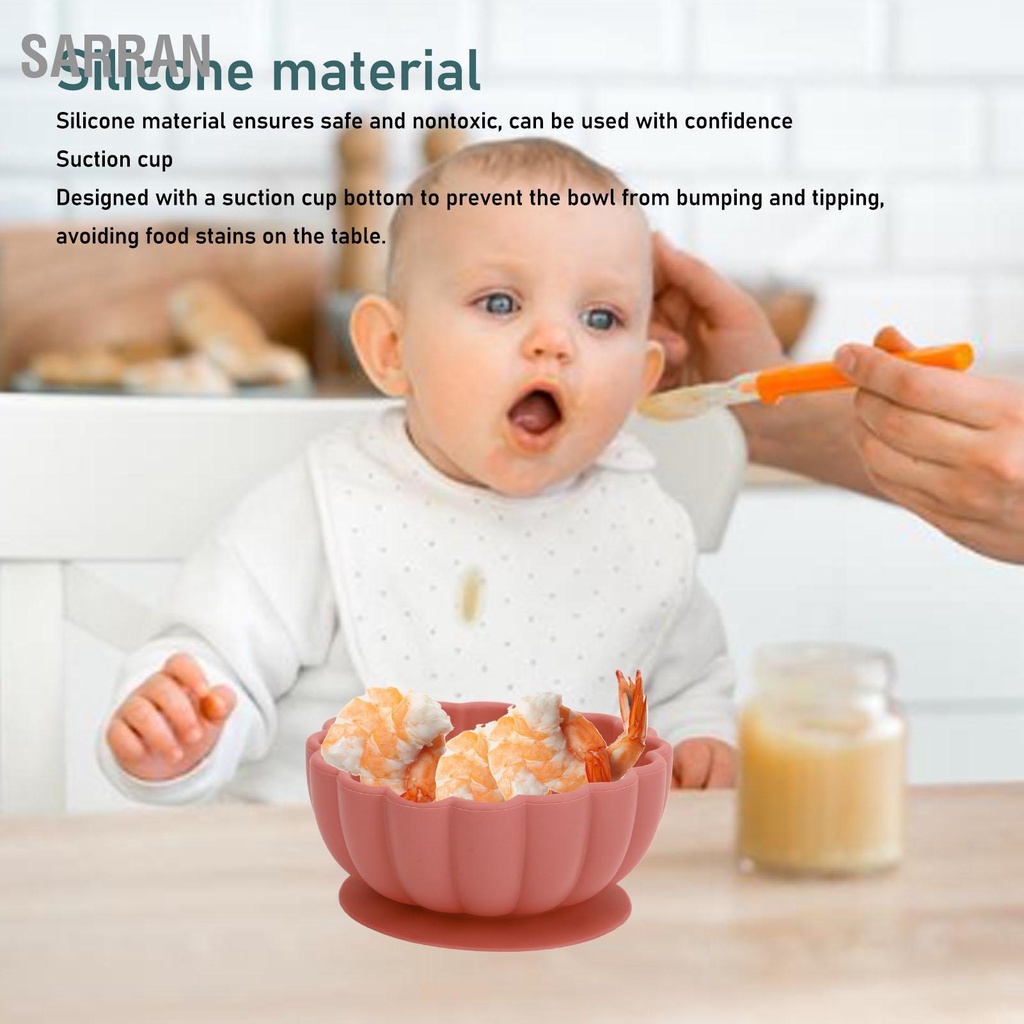 sarran-400ml-เด็กดูดชามซิลิโคน-drop-ทนหลีกเลี่ยง-scald-นึ่งได้ชามอาหารเด็กดูดสำหรับทารกเด็กวัยหัดเดิน