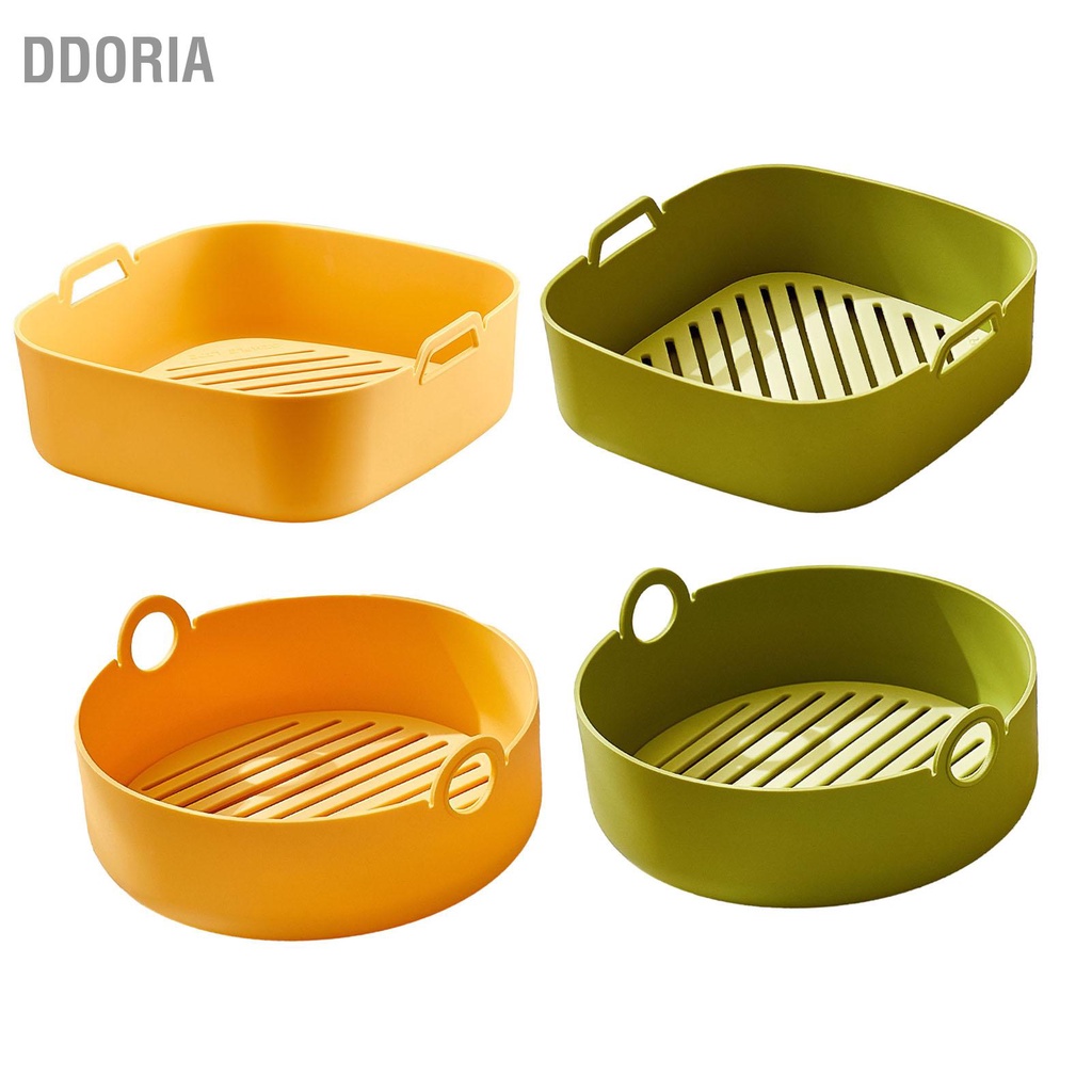 ddoria-air-fryer-ซิลิโคน-liners-หม้อหนาทนความร้อนเบเกอรี่ตะกร้าชามสำหรับเตาอบบาร์บีคิวเครื่องมือ