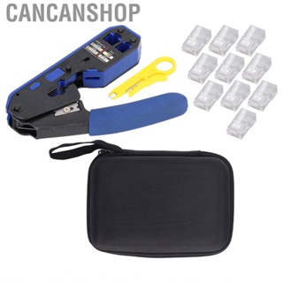 Cancanshop Net Cable Crimper Ratchet Mechanism Stripping Tool with  RJ Connector for  Work