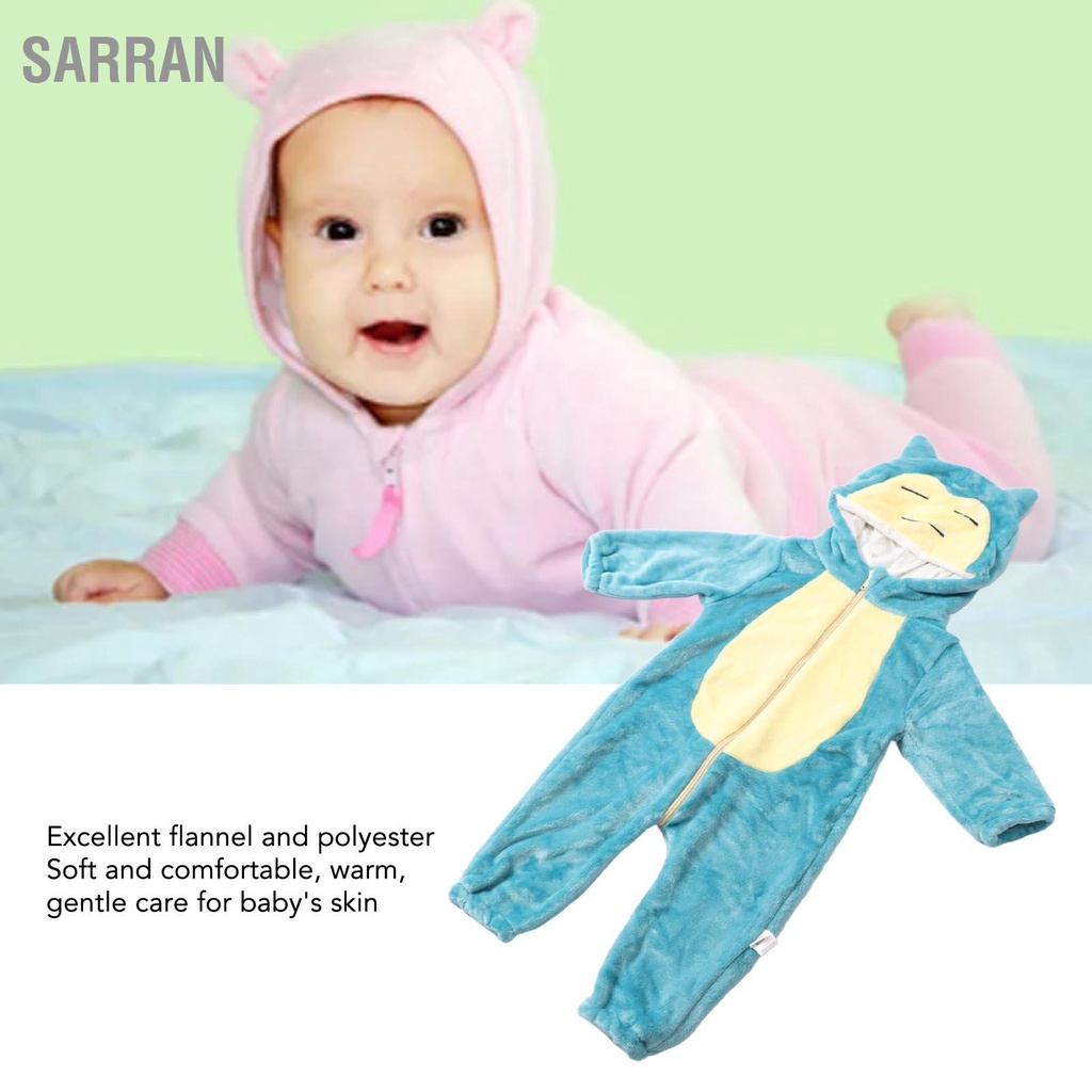 sarran-เด็กชุดบอดี้สูทน่ารักการ์ตูน-hooded-สบายทารก-snowsuit-ชุดสำหรับ-home-sleeping-party-photo