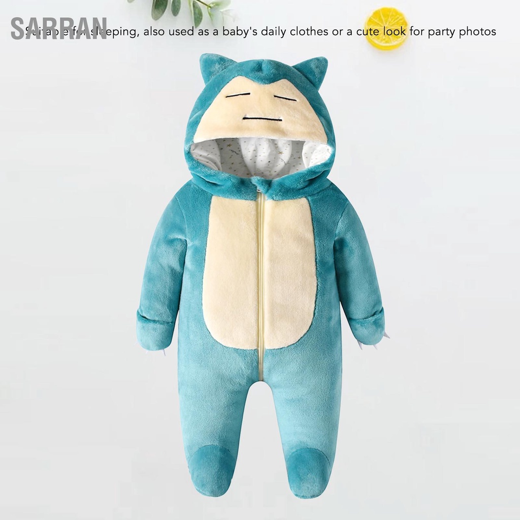 sarran-เด็กชุดบอดี้สูทน่ารักการ์ตูน-hooded-สบายทารก-snowsuit-ชุดสำหรับ-home-sleeping-party-photo