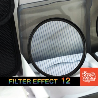 Filter effect 12 Blue fare Cine Flare Streak แถม step up ring Filter effect prism lens ฟิวเตอร์เอฟเฟค