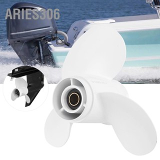 Aries306 ใบพัดเรือเดินทะเล 9 1/4 x 3/4in 3 ใบมีด 683‑45952‑00‑EL Fit สำหรับ Yamaha 9.9‑15HP