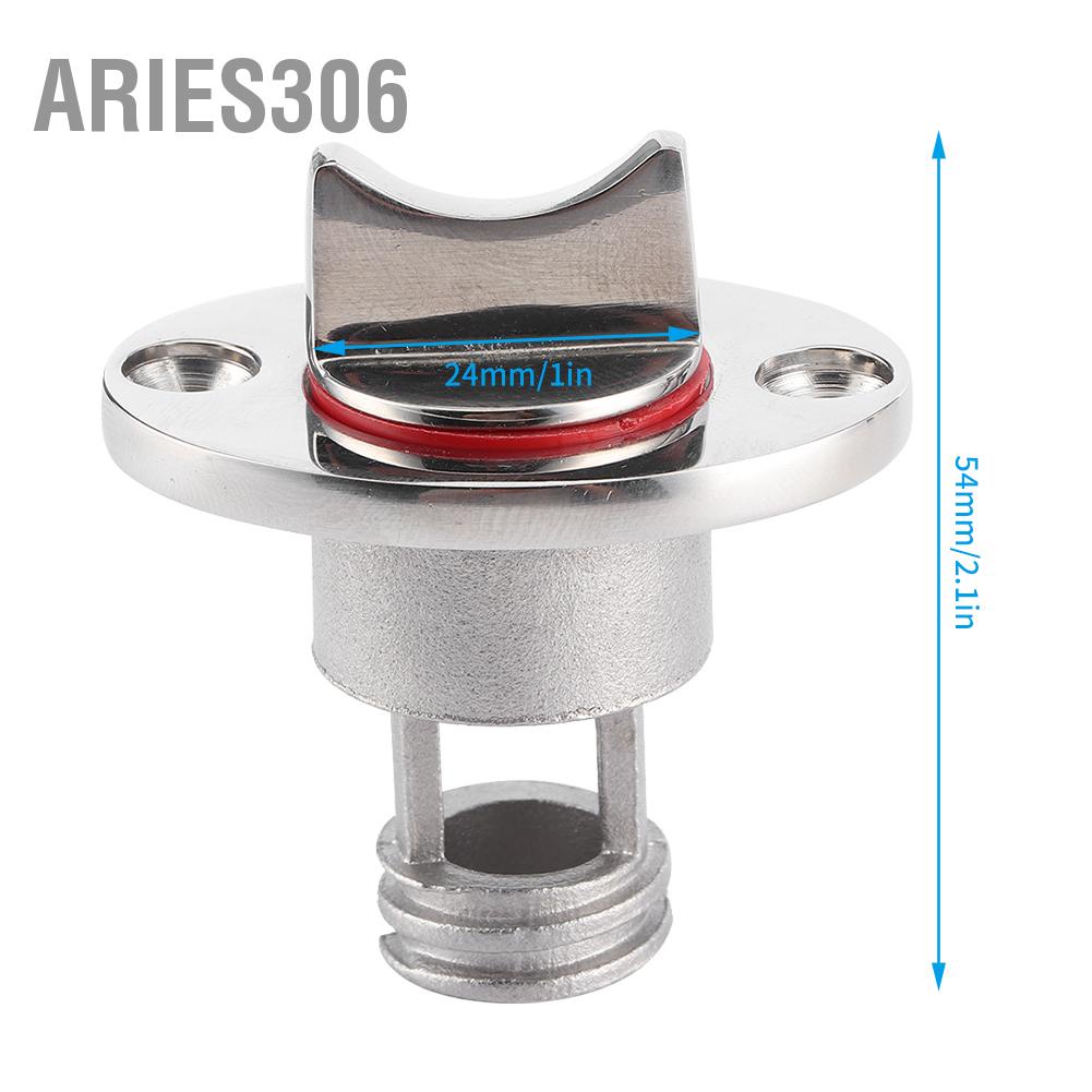 aries306-ปลั๊กท่อระบายน้ำ-garboard-ขัดเงาทางทะเลเหมาะกับรูสกรูเกลียวทนต่อการกัดกร่อนสแตนเลส-316