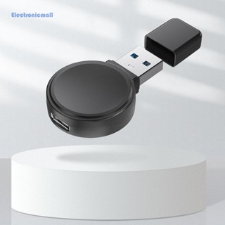 [ElectronicMall01.th] แท่นชาร์จไร้สาย USB Type-C แบบพกพา สําหรับ Apple Watch 1-8 Generation