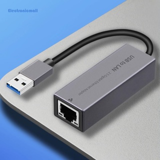 [ElectronicMall01.th] อะแดปเตอร์แปลงเครือข่าย Type-C USB3.0 เป็น RJ45 2.5G 2500Mbps ความเร็วสูง USB