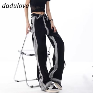 DaDulove💕 New American Ins High Street Retro Casual Jeans Niche High Waist Loose Wide Leg Pants Large Size Trousers
