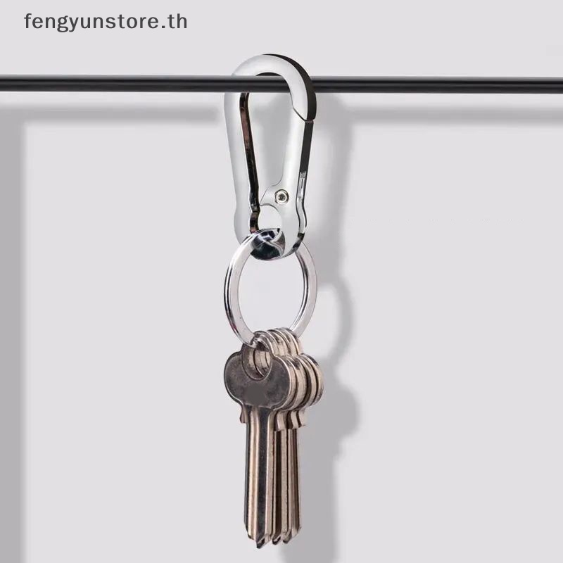 yunstore-พวงกุญแจสเตนเลส-รูปเกือกม้า-ป้องกันการสูญหาย-เหมาะกับของขวัญ-แฟชั่นสําหรับผู้ชาย