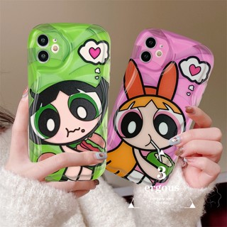 เคสโทรศัพท์มือถือแบบนิ่ม TPU ใส ลายการ์ตูนพาวเวอร์พัฟฟ์เกิร์ล สําหรับ Samsung A04E A03 A03s A04 A04s A13 A23 A24 A33 A34 A53 A73 A12 A14 A22 A52 A52s A32 A51 A50 A50s A30s