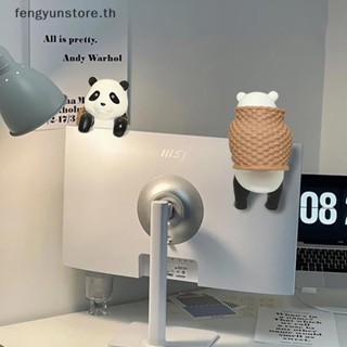 Yunstore จี้การ์ตูนแพนด้าน่ารัก ทนทาน สําหรับแขวนตกแต่งตู้ปลา บ้าน
