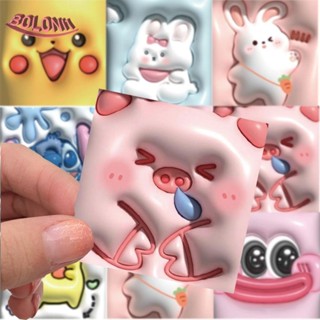 Bo สติกเกอร์ขยาย ลายการ์ตูนอนิเมะ Kawaii 3D สําหรับติดตกแต่งสเก็ตบอร์ด แล็ปท็อป โทรศัพท์ สเก็ตบอร์ด DIY