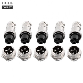 ⭐24H SHIPING ⭐Easy to Use Aviation Plug 16mm GX164 Panel Wire Metal Male Female 4Pin (5 Pairs)