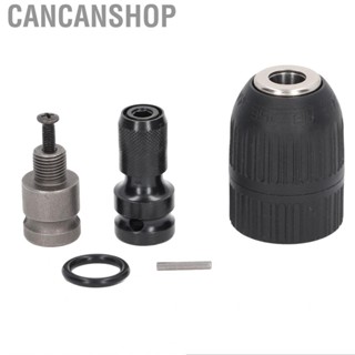 Cancanshop Drill Chuck  Wear Resistant Keyless Stable Connection with Adapter for Impact Wrench