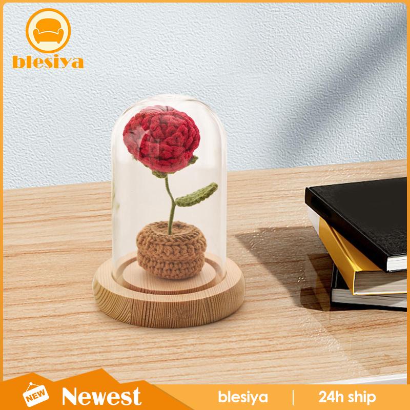 blesiya-ดอกไม้ประดิษฐ์-แบบถักโครเชต์-แฮนด์เมด-หรูหรา-สําหรับวันวาเลนไทน์-วันเกิด