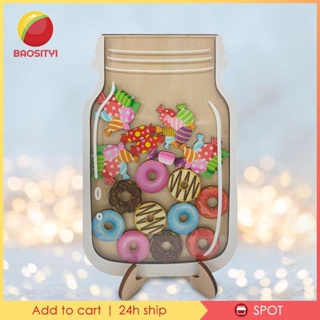 [Baosity1] ขวดโหลไม้ ใส่เครื่องดื่ม รางวัล สําหรับตกแต่งบ้าน