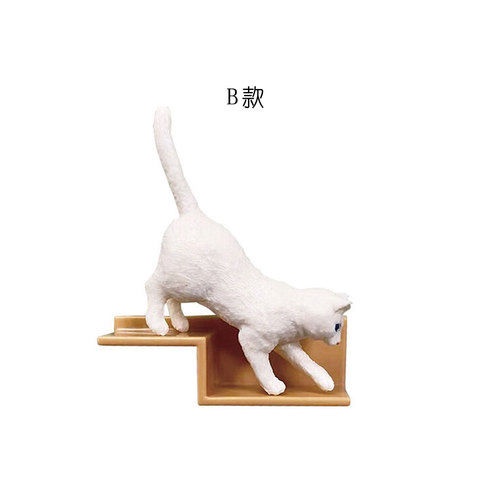 tongmeng-ของเล่นแคปซูลแม่เหล็ก-สามมิติ-สําหรับติดตู้เย็น-แมว-เดินท่าทาง-พร้อมส่ง