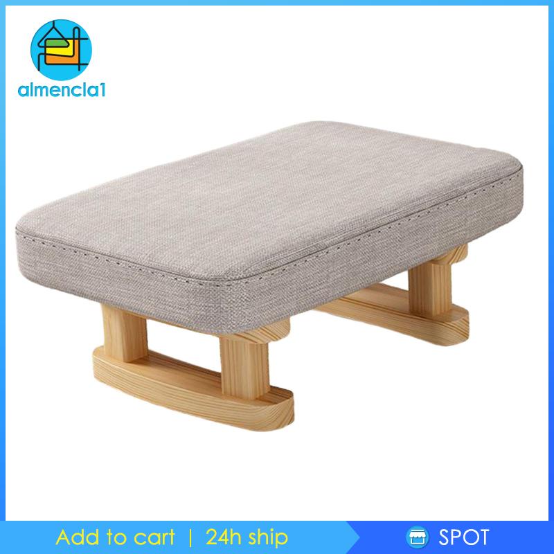almencla1-ที่วางเท้าไม้-ทรงสี่เหลี่ยมผืนผ้า-ขนาดเล็ก-พร้อมขาไม้-สําหรับโต๊ะทํางาน