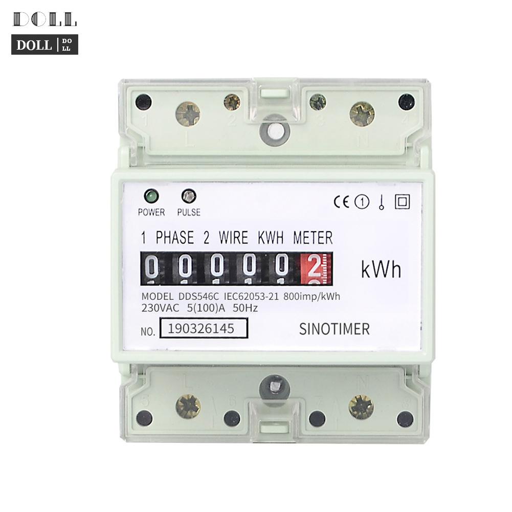 เครื่องวัดพลังงานไฟฟ้า-230v-และกระแสไฟ-5-100a-สําหรับติดตั้งรางดิน