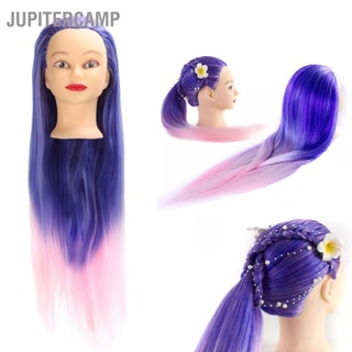 JUPITERCAMP สีฟ้าสีชมพูผม Mannequin หัวการฝึกอบรมผู้ถือผมจัดแต่งทรงผม HEAD ชุดเครื่องมือ