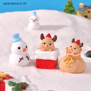 Aa โมเดลตุ๊กตาเรซิ่น รูปกวาง หิมะ ขนาดเล็ก สําหรับตกแต่งสวน คริสต์มาส 1 ชิ้น