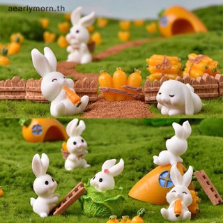 Aa ตุ๊กตากระต่ายจิ๋ว DIY สําหรับตกแต่งบ้าน สวน