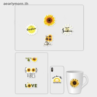 Aa สติกเกอร์ ลายดอกทานตะวัน you are my sunshine สําหรับติดตกแต่งกระเป๋าเดินทาง แล็ปท็อป สเก็ตบอร์ด 50 ชิ้น