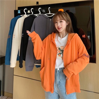 997 New autumn and winter loose cardigan hooded sweater casual comfortable small jacket womens hoodie