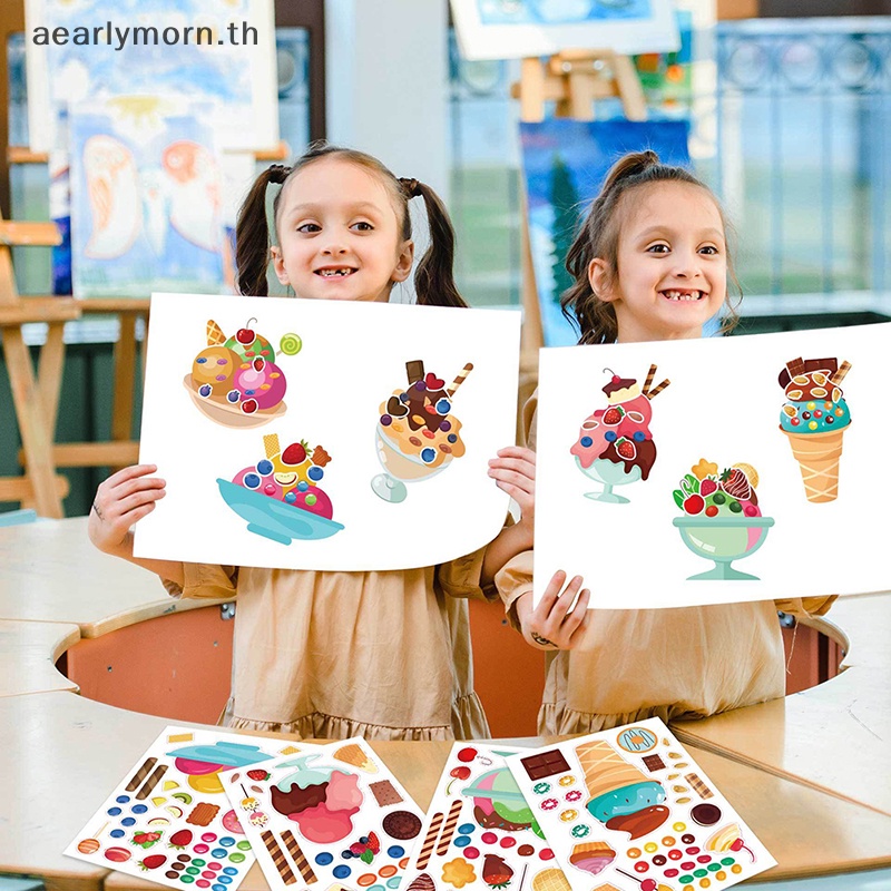 aa-แผ่นสติกเกอร์-ลาย-create-your-own-สําหรับตกแต่งคัพเค้ก-ของขวัญวันเกิดเด็ก-diy-6-12-24-ชิ้น