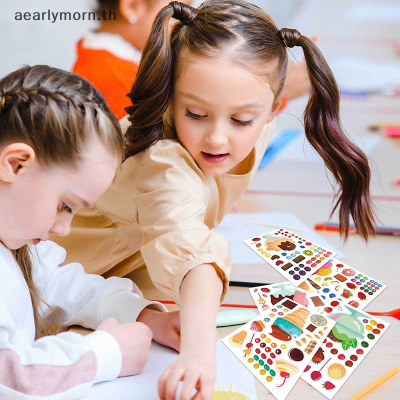 aa-แผ่นสติกเกอร์-ลาย-create-your-own-สําหรับตกแต่งคัพเค้ก-ของขวัญวันเกิดเด็ก-diy-6-12-24-ชิ้น