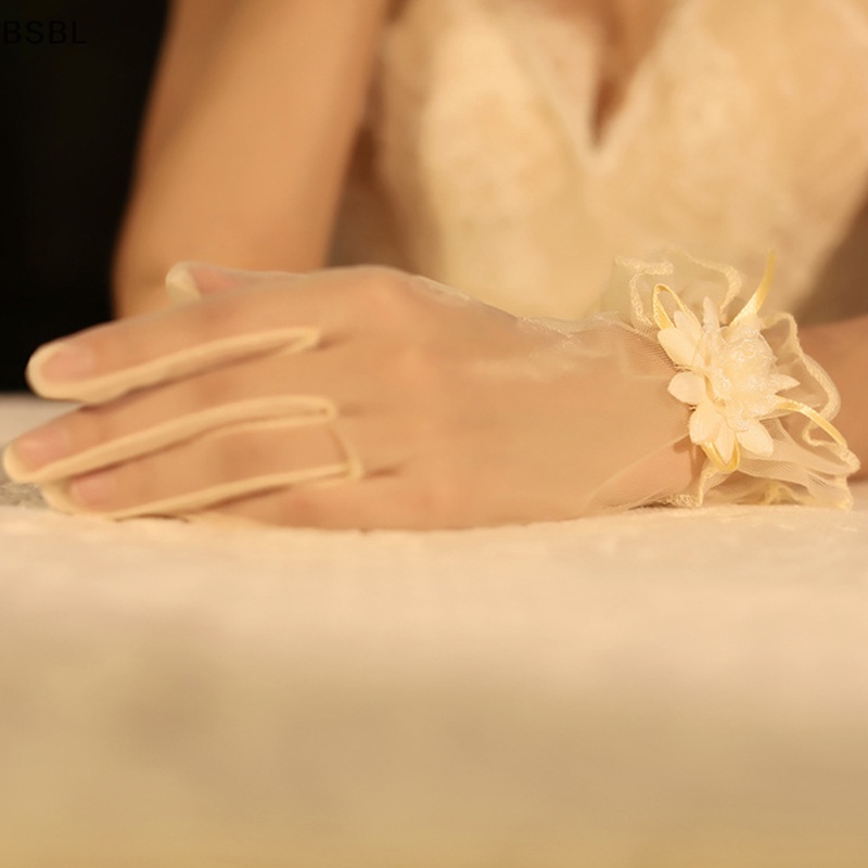 bsbl-ถุงมือตาข่ายสั้น-ลายลูกไม้-สีขาว-สําหรับเจ้าสาว-งานแต่งงาน