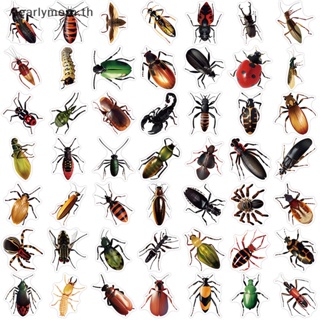 Aa สติกเกอร์ ลายการ์ตูนกราฟฟิตี้ แมลง 50 ชิ้น สําหรับติดตกแต่งแล็ปท็อป สมุดไดอารี่ โทรศัพท์ อัลบั้ม ตู้เย็น DIY TH