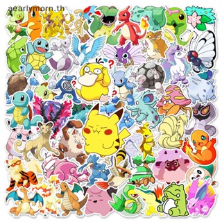 Aa สติกเกอร์ ลายการ์ตูนโปเกม่อน ปิกาจู กันน้ํา คละแบบ 50 ชิ้น