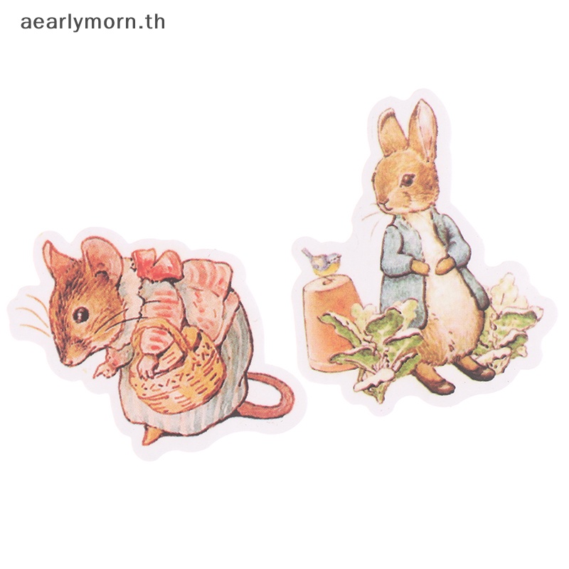 aa-สติกเกอร์-ลายการ์ตูน-peter-rabbit-สําหรับตกแต่งสมุดอัลบั้มภาพ-diy-11-ชิ้น