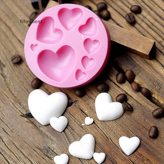 Fbth แม่พิมพ์ซิลิโคน รูปหัวใจ 3D สําหรับทําเค้ก ช็อคโกแลต น้ําตาล ฟองดองท์ งานฝีมือ DIY QDD