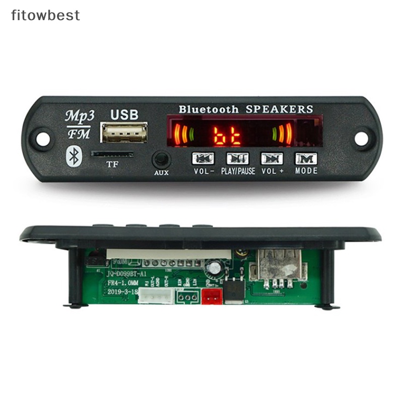 fbth-บอร์ดโมดูลเครื่องเล่น-mp3-วิทยุ-fm-บลูทูธไร้สาย-5-0-5v-usb-tf-พร้อมรีโมตคอนโทรล-qdd-สําหรับรถยนต์