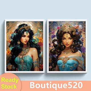 [boutique520.th] ชุดปักครอสติช ผ้าฝ้าย 11CT พิมพ์ลายเด็กผู้หญิง ขนาด 50x67 ซม.