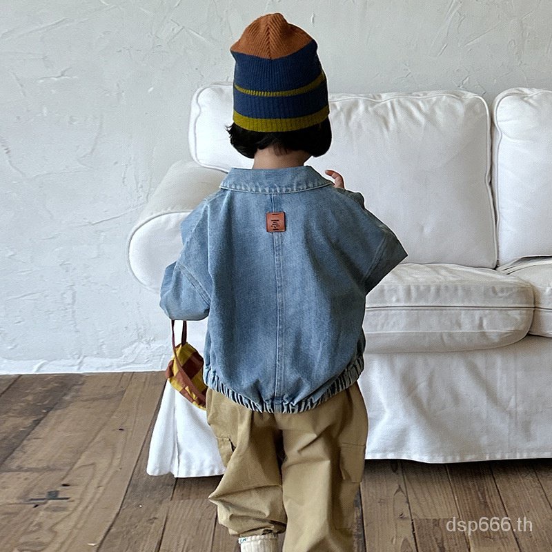 left-and-left-prince-childrens-clothing-2023-autumn-new-korean-style-childrens-denim-coat-childrens-denim-zipper-shirt-top-6xrh