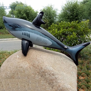 ของเล่นปลาฉลามเป่าลม PVC ลอยน้ํา เพื่อความปลอดภัย สําหรับเด็ก [countless.th]