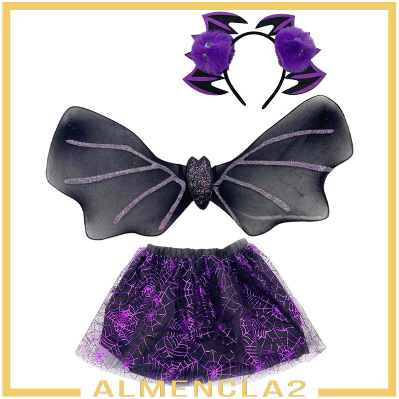 almencla2-ที่คาดผมคอสเพลย์-ปีกกระโปรงตูตู-พร็อพปาร์ตี้ฮาโลวีน-สําหรับเด็ก