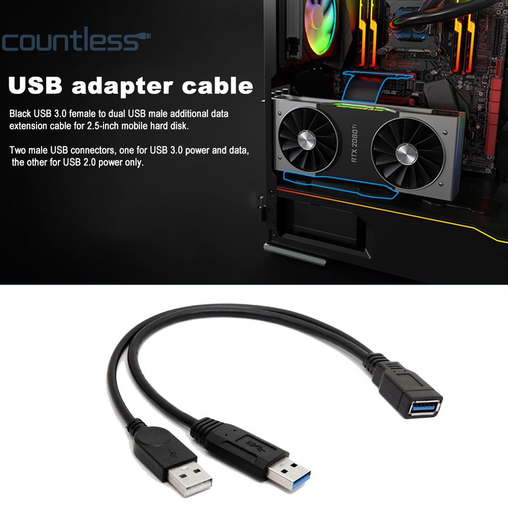 สายเคเบิลต่อขยายข้อมูล-usb-3-0-เป็น-usb-คู่-สําหรับ-hdd-w-ภายนอก-2-5-นิ้ว-countless-th