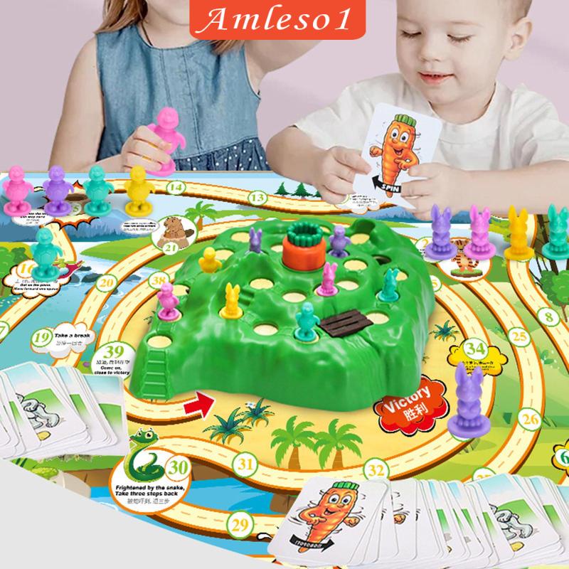 amleso1-ของเล่นบอร์ดเกมกระต่าย-เสริมพัฒนาการ-สําหรับเด็กผู้ชาย-และเด็กผู้หญิง